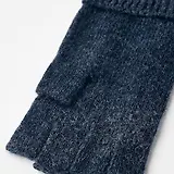 Thumbnail 3 of Hestra Raggwool Half Finger Knitted Gloves - Navy