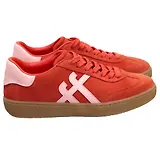 Thumbnail 1 of FitFlop Women's The Dash FF T-Toe Suede Trainers - Cherry Tomato / Warm Pink