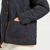 Thumbnail 7 of Joules Women's Quinn Showerproof Diamond Quilted Coat - Navy