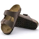 Thumbnail 7 of Birkenstock Unisex Arizona Birko-Flor Nubuck Regular Sandals - Mocca