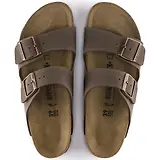 Thumbnail 2 of Birkenstock Unisex Arizona Birko-Flor Nubuck Regular Sandals - Mocca