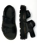 Thumbnail 5 of Dr. Martens Women's Zebzag Pisa Leather Platform Sandals - Black