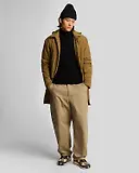 Thumbnail 3 of Lyle & Scott Men's Tonal Eagle Merino Quarter Zip Jumper - Jet Black