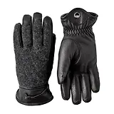 Thumbnail 1 of Hestra Men's Daniel Leather Gloves - Charcoal/Black