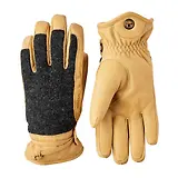 Thumbnail 1 of Hestra Men's Daniel Leather Gloves - Charcoal/Tan