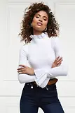 Thumbnail 4 of Holland Cooper Women's Lilibet Jersey Tee - White