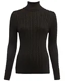 Thumbnail 1 of Holland Cooper Women's Seattle Roll Neck Cable Knit - Fern Green