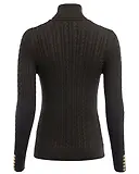 Thumbnail 7 of Holland Cooper Women's Seattle Roll Neck Cable Knit - Fern Green
