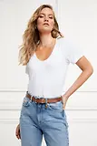 Thumbnail 4 of Holland Cooper Women's Relax Fit V-Neck Tee - White