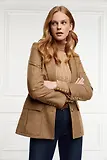 Thumbnail 8 of Holland Cooper Women's Seattle Roll Neck Cable Knit - Dark Camel Marl