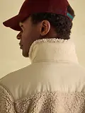 Thumbnail 5 of Joules Men's Billy Quarter Zip Borg Fleece Sweatshirt - Cream