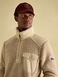Thumbnail 4 of Joules Men's Billy Quarter Zip Borg Fleece Sweatshirt - Cream