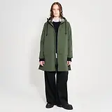 Thumbnail 6 of Stutterheim Women's Mosebacke Lightweight Patch Raincoat - Matte Green