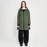 Thumbnail 2 of Stutterheim Women's Mosebacke Lightweight Patch Raincoat - Matte Green