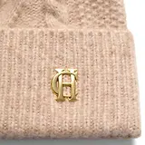 Thumbnail 3 of Holland Cooper Sloane Cable Bobble Hat - Taupe Marl