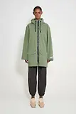 Thumbnail 2 of Stutterheim Stockholm Lightweight Patch Raincoat - Matte Dry Green