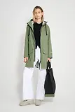 Thumbnail 3 of Stutterheim Women's Mosebacke Lightweight Patch Raincoat - Dry Green