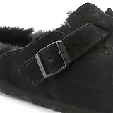 Thumbnail 5 of Birkenstock Boston Shearling Suede Leather Regular Clogs - Black