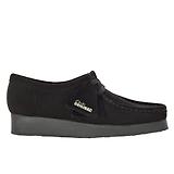 Clarks Originals Men's Wallabee Shoes - Black Suede | British Attire