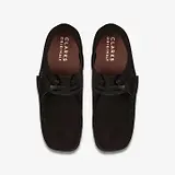 Thumbnail 7 of Clarks Originals Women's Wallabee Shoes - Black Suede