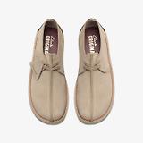 Clarks Originals Men's Desert Trek Shoes - Sand Suede | British Attire