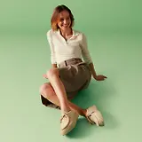 Thumbnail 9 of Clarks Women's Torhill Bee - Ecru Suede