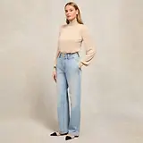Thumbnail 3 of Holland Cooper Women's Tailored Wide Leg Jeans - Vintage Indigo
