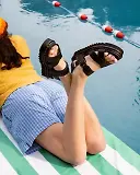 Thumbnail 4 of Dr. Martens Women's Voss II Athena Leather Strap Sandals - Black