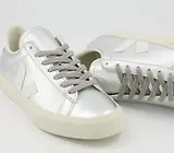 Thumbnail 5 of VEJA Women's Campo Leather Sneaker - Silver White