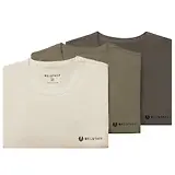 Thumbnail 1 of Belstaff Men's 3 Pack Cotton Jersey T-Shirt - Olive / Khaki Green / Pale Stone