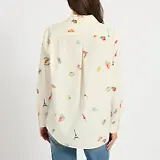 Thumbnail 5 of Joules Women's Amilla Paris Print Shirt - White