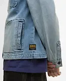 Thumbnail 7 of Barbour International Men's Meteor Washed Denim Overshirt - Vintage