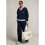 Thumbnail 4 of Holland Cooper Women's Relaxed Fit V-Neck Sweat - Ink Navy Ecru