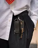 Thumbnail 4 of Dr Martens Kiev Leather Cardholder Keyring - Black