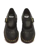 Thumbnail 3 of Dr Martens Women's Mary Jane Flower Crazy Horse Shoes - Black