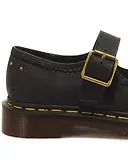 Thumbnail 7 of Dr Martens Women's Mary Jane Flower Crazy Horse Shoes - Black