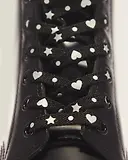 Thumbnail 2 of Dr Martens 140cm Hearts & Stars Flat Laces - Black
