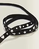 Thumbnail 3 of Dr Martens 140cm Hearts & Stars Flat Laces - Black