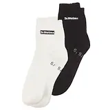Thumbnail 1 of Dr Martens 2 Pack Organic Cotton Blend Plain Socks - Black/White