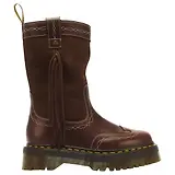 Thumbnail 1 of Dr. Martens Unisex Quad Rodeo Bronx Suede Fringe Mid Pull On Boots - Dark Brown