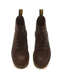 Thumbnail 3 of Dr Martens Women's 1460 Pascal Deboss Floral 8 Eye Crazy Horse Leather Boots - Dark Brown