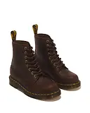 Thumbnail 4 of Dr Martens Women's 1460 Pascal Deboss Floral 8 Eye Crazy Horse Leather Boots - Dark Brown