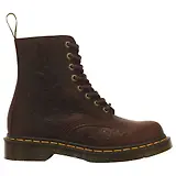 Thumbnail 1 of Dr Martens Women's 1460 Pascal Deboss Floral 8 Eye Crazy Horse Leather Boots - Dark Brown