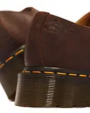Thumbnail 8 of Dr Martens Women's 1461 Floral Emboss 3 Eye Crazy Horse Leather Shoes - Dark Brown