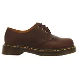Thumbnail 1 of Dr Martens Women's 1461 Floral Emboss 3 Eye Crazy Horse Leather Shoes - Dark Brown
