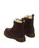 Thumbnail 6 of Dr. Martens Women's 1460 Serena Zip 8 Eye Grizzly Leather Boots - Dark Brown