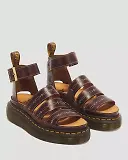 Thumbnail 5 of Dr Martens Women's Clarissa II Quad Desert Rodeo Classic Pull Up Leather Sandals - Dark Brown