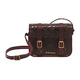 Thumbnail 1 of Dr. Martens 7" Floral Emboss Crazy Horse Leather Satchel - Cherry Red