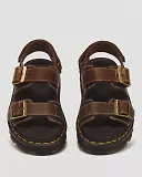Thumbnail 4 of Dr. Martens Women's Zebzag Crazy Horse Leather Sandals - Dark Brown
