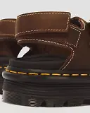 Thumbnail 8 of Dr. Martens Women's Zebzag Crazy Horse Leather Sandals - Dark Brown